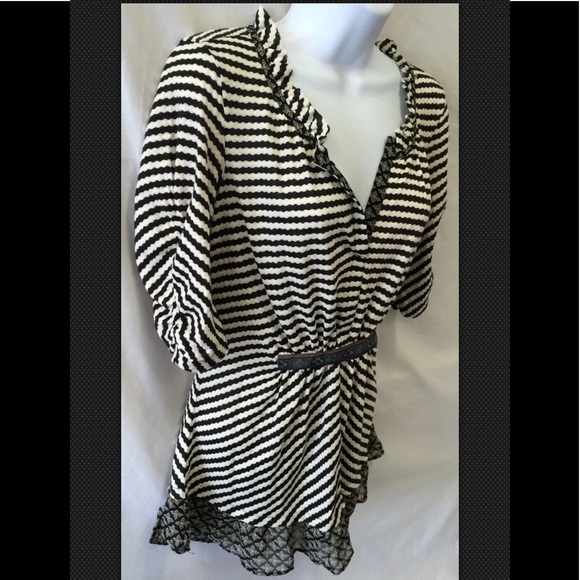 Anthropologie | Tops | One September Anthropologie Boho Stretch Striped ...